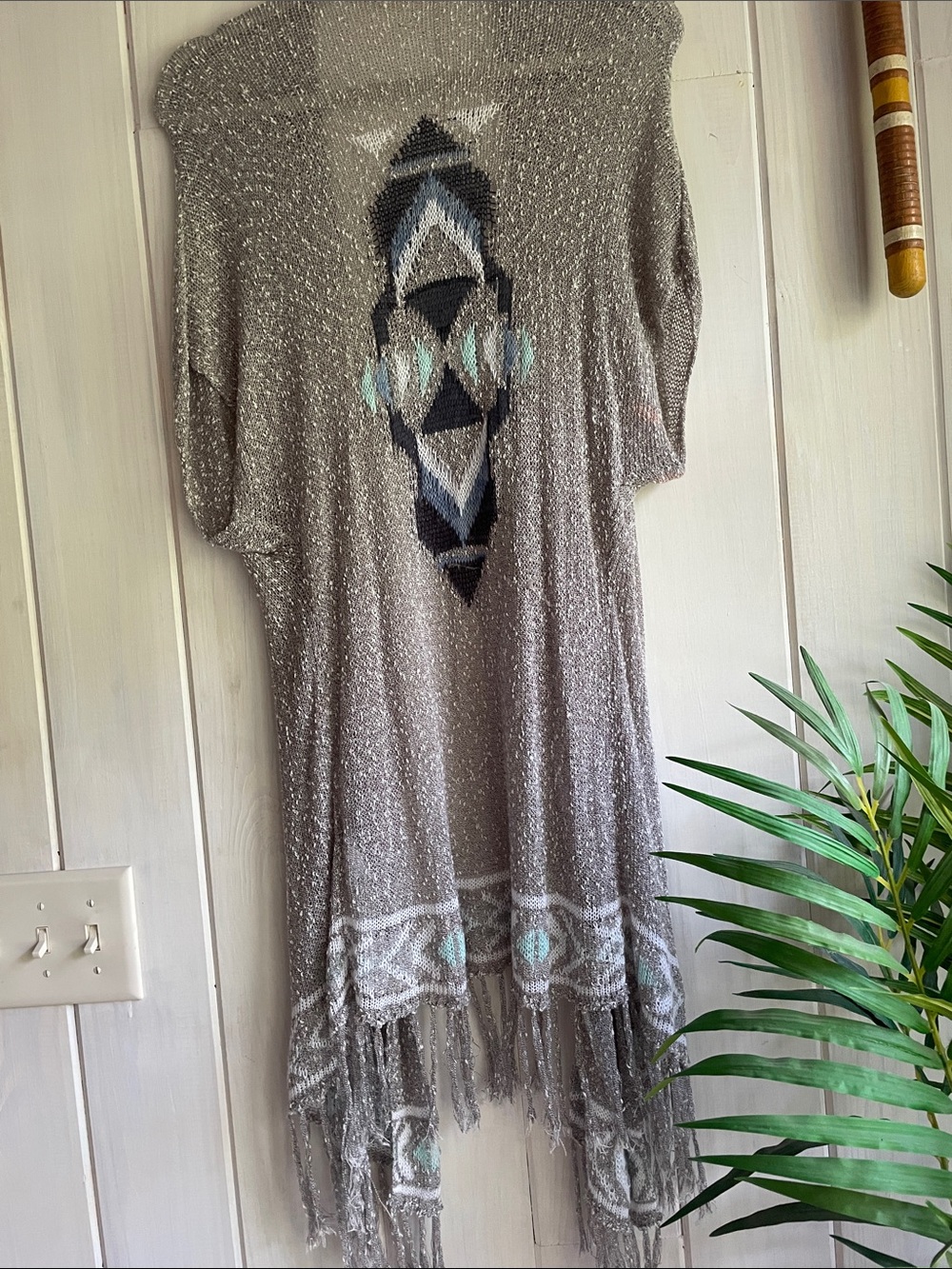 Hollister Long Tribal Cardigan